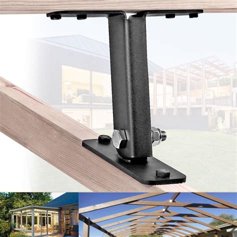 metal roof riser brackets|roof mounted pergola brackets.